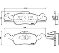 Brembo P24046 Plaquettes de Frein Avant