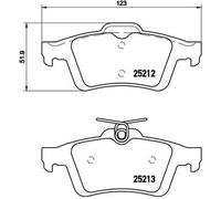 BREMBO P 24 148 Kit de plaquettes de frein, frein à disque pour FORD,FORD (CHANG