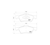 BREMBO P 24 159 Plaquettes de frein avant pour Escape Tribute Maverick