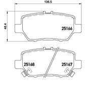 BREMBO P 28 078 Plaquettes de frein