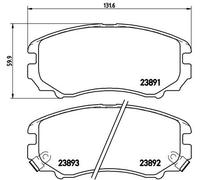 BREMBO P 30 018 Kit de plaquettes de frein, frein à disque pour CHANGAN,CHEVROLE