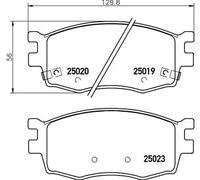BREMBO P 30 069 Kit de plaquettes de frein, frein à disque pour HYUNDAI