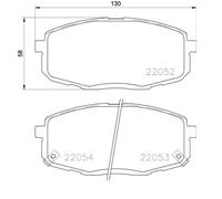 BREMBO Plaquette de Freins Bremsbelegsatz Avant pour Kia Cerato II Berline Âme