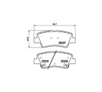 BREMBO P 30 101 Plaquettes de frein arrière pour Soul Cerato Kona Niro
