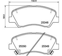 BREMBO P 30 122 Kit de plaquettes de frein, frein à disque pour GEELY,GEOMETRY,H