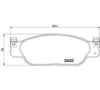 Plaquettes de frein P 36 012 BREMBO pour JAGUAR LINCOLN