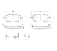 BREMBO P 36 038 Plaquettes de frein