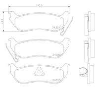 BREMBO P 37 009 Kit de plaquettes de frein, frein à disque pour JEEP