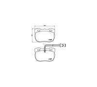 BREMBO P 44 004 Plaquettes de frein avant pour Discovery FX