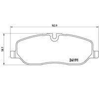 BREMBO P 44 014 Kit de plaquettes de frein, frein à disque pour LAND ROVER