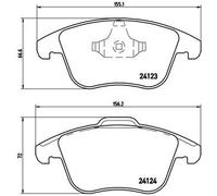 BREMBO P 44 020 Kit de plaquettes de frein, frein à disque pour LAND ROVER,LAND
