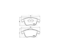 Brembo Plaquettes de frein avant P44020