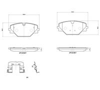 BREMBO P 44 032 Kit de plaquettes de frein, frein à disque pour LAND ROVER