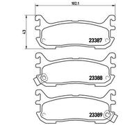 BREMBO P 49 021 Kit de plaquettes de frein, frein à disque pour EUNOS,MAZDA