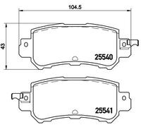 BREMBO P 49 047 Kit de plaquettes de frein, frein à disque pour MAZDA,MAZDA (CHA