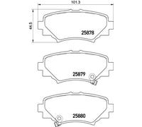 BREMBO P 49 049 Kit de plaquettes de frein, frein à disque pour MAZDA,MAZDA (CHA