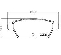 BREMBO P 49 051 Plaquettes de freins Arrière pour FORD FUSION Stufenheck CD3