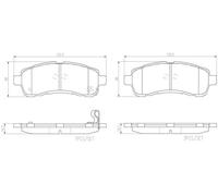 BREMBO P 49 057 Kit de plaquettes de frein, frein à disque pour MAZDA