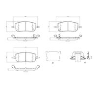 BREMBO P 49 067 Kit de plaquettes de frein, frein à disque pour MAZDA,MAZDA (CHA