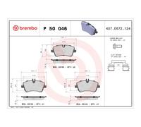 Brembo Plaquettes de frein P50046 Avant