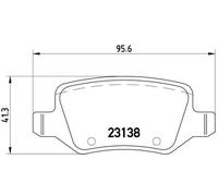 Brembo Plaquettes de frein P 50 058 – Arrière – pour Mercedes-Benz Vaneo – Jeu de 4
