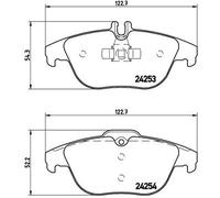 BREMBO P 50 068X Kit de plaquettes de frein, frein à disque pour MERCEDES-BENZ,M