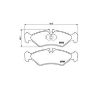Plaquettes de frein P 50 081 BREMBO pour MERCEDES-BENZ VW