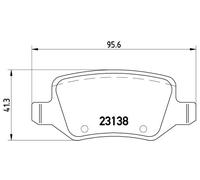 BREMBO P 50 090 Kit de plaquettes de frein, frein à disque pour MERCEDES-BENZ