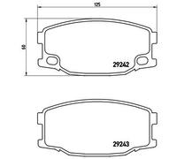BREMBO P 54 035 Kit de plaquettes de frein, frein à disque pour FUSO (MITSUBISHI