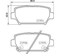 BREMBO P 54 062 Plaquettes de frein