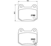 BREMBO P 56 048 Kit de plaquettes de frein, frein à disque pour MASERATI,MITSUBI