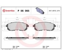 BREMBO P 56 065 Kit de plaquettes de frein, frein à disque pour GMC,INFINITI,NIS