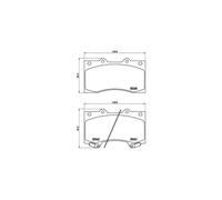 BREMBO P 56 081 Plaquettes de frein avant pour Nissan Patrol