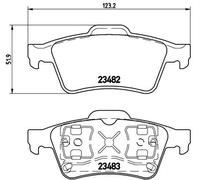 BREMBO P 59 044 Kit de plaquettes de frein, frein à disque pour BAIC,NISSAN,RENA