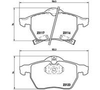 BREMBO P 59 048 Kit de plaquettes de frein, frein à disque pour HOLDEN,OPEL,SAAB