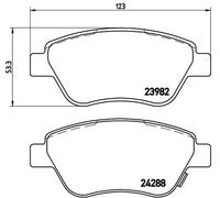 BREMBO P 59 051 Kit de plaquettes de frein, frein à disque pour FIAT,GERMAN E CA