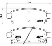 BREMBO P 59 080 Kit de plaquettes de frein, frein à disque pour BUICK,BUICK (SGM