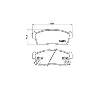 BREMBO P 61 108 Plaquettes de frein avant pour i C-Zero iOn Alto Celerio