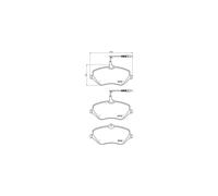 Brembo Plaquettes de frein P61119 Avant