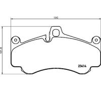 BREMBO P 65 032 Kit de plaquettes de frein, frein à disque pour PORSCHE
