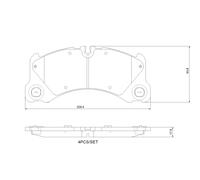 BREMBO P 65 046 Kit de plaquettes de frein, frein à disque pour PORSCHE