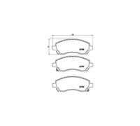 BREMBO P 78 009 Plaquettes de frein avant pour Subaru Impreza Legacy