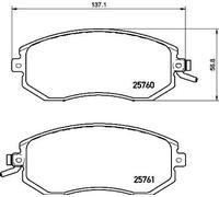 BREMBO P 78 021X Kit de plaquettes de frein, frein à disque pour SCION,SUBARU,TO