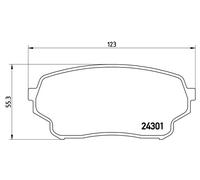 BREMBO P 79 019 Kit de plaquettes de frein, frein à disque pour SUZUKI