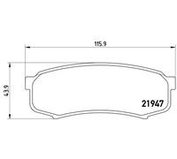 BREMBO P 83 024 Kit de plaquettes de frein, frein à disque pour BAW,CHANGAN,FENG