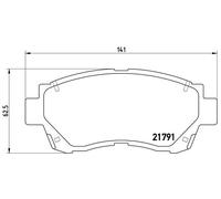 BREMBO P 83 027 Kit de plaquettes de frein, frein à disque pour HOLDEN,LEXUS,TOY