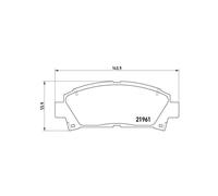 Brembo P83028 Plaquettes de Frein Avant