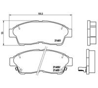 BREMBO P 83 034 Kit de plaquettes de frein, frein à disque pour ,HOLDEN,TOYOTA