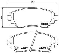 BREMBO P 83 042 Plaquettes de frein