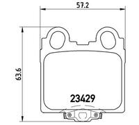 BREMBO P 83 045 Kit de plaquettes de frein, frein à disque pour LEXUS,TOYOTA